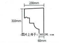产品分解图型 - 檐口线，型号：SX311-YK-3，规格：230x310mm(3) - 南京三象EPS建材 nj.sx311.cc